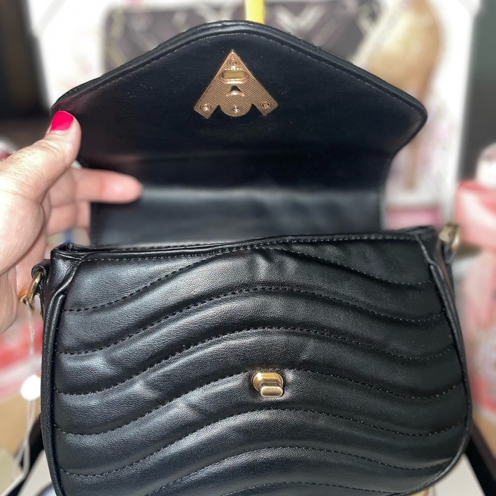 Valentino Orlandi Black Quilted Shoulder/crossbody Camera Bag NWT - Picture 5 of 7